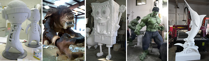 Foam sculptures